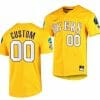 Custom LSU Tigers Jersey Name and Number 00 NCAA Baseball Gold 2023 College World Series