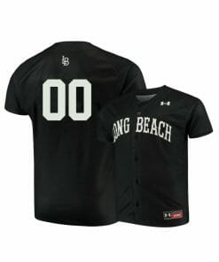 Custom Long Beach Baseball Jersey Name and Number State Dirtbags College Black