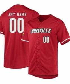 Custom Louisville Cardinals Baseball Jersey Name and Number College Red