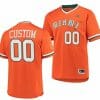Custom Miami Hurricanes Baseball Jersey Name and Number NCAA College Orange Primegreen 2