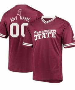 Custom Mississippi State Bulldogs Baseball Jersey Name and Number College NCAA Maroon