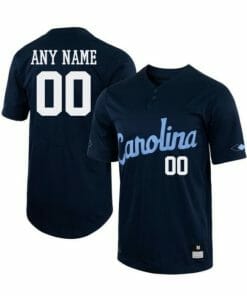 Custom North Carolina Baseball Jersey Name and Number Tar Heels NCAA College Navy