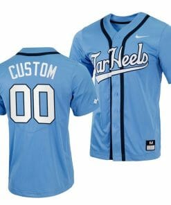 Custom North Carolina Jersey Tar Heels Name and Number NCAA College Blue