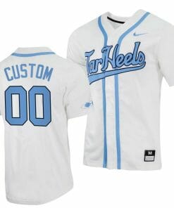 Custom North Carolina Jersey Tar Heels Name and Number NCAA College White
