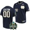 Custom Notre Dame Baseball Jersey Fighting Irish Name and Number NCAA 2022 College World Series Navy 1
