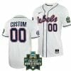 Custom Ole Miss Rebels Baseball Jersey Name and Number NCAA 2022 College World Series White