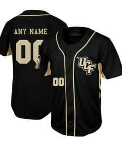 Custom UCF Knights Baseball Jersey Name and Number College Black New