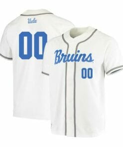 Custom UCLA Bruins Baseball Jersey Name and Number College White
