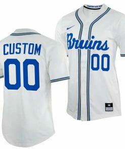 Custom UCLA Bruins Baseball Jersey Name and Number NCAA College Replica White