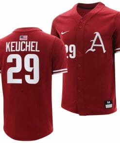 Dallas Keuchel Jersey Arkansas Razorbacks College Baseball Cardinal #29