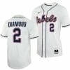 Derek Diamond Jersey Ole Miss Rebels College Baseball White 2