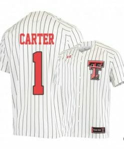 Dillon Carter Jersey Texas Tech Red Raiders Baseball NCAA College White Alumni #1