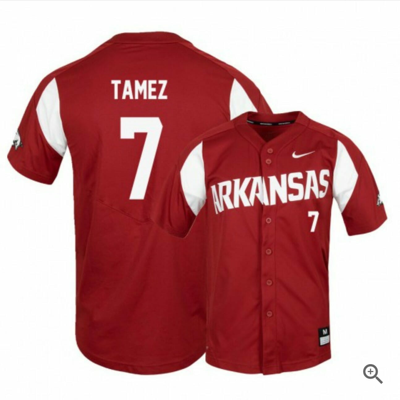 Dominic Tamez Jersey Arkansas Razorbacks Baseball NCAA College Alumni Elite Red #7