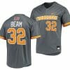 Drew Beam Jersey Tennessee Volunteers College Baseball Grey 32