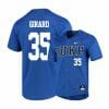Duke Blue Devils 35 Britt Fuller Blue Elite Baseball Jersey