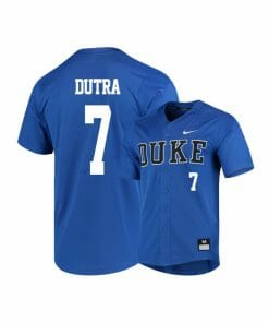 Duke Blue Devils 7 Chris Dutra Blue Elite Baseball Jersey
