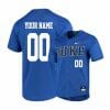 Duke Blue Devils Blue Elite Custom Name and Number Baseball Jersey