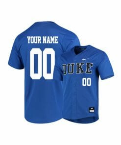 Duke Blue Devils Blue Elite Custom Name and Number Baseball Jersey