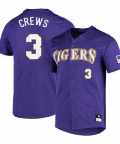 Dylan Crews Jersey LSU Tigers Baseball NCAA College Purple Alumni #3