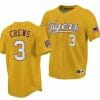 Dylan Crews Jersey LSU Tigers NCAA Baseball 2023 College World Series Champions Gold 3