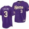 Dylan Crews Jersey LSU Tigers NCAA Baseball 2023 College World Series Champions Purple 3