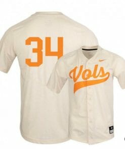 Garrett Crochet Jersey Tennessee Volunteers Baseball NCAA College Elite White Alumni #34