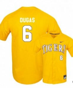 Gavin Dugas Jersey Lsu Tigers Baseball NCAA College Yellow Elite Alumni #6