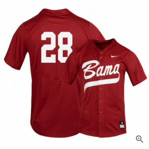 Gentry Tyler Jersey Alabama Crimson Tide Baseball NCAA College Alumni Red #28