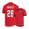 Georgia Bulldogs 28 Tucker Bradley Red Elite College Baseball Jersey