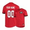 Georgia Bulldogs Red Elite Custom Name and Number Baseball Jersey