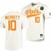 Griffin Merritt Jersey Tennessee Volunteers 10 Natural 2023 NCAA Baseball College World Series OMAHA 8