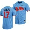Gunnar Hoglund Jersey Ole Miss Rebels College Baseball Blue 17 1