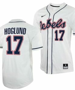 Gunnar Hoglund Jersey Ole Miss Rebels College Baseball White #17