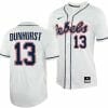 Hayden Dunhurst Jersey Ole Miss Rebels College Baseball White 13