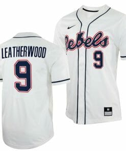 Hayden Leatherwood Jersey Ole Miss Rebels College Baseball White #9