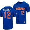 Hurston Waldrep Jersey Florida Gators 2023 College World Series Royal 12 NCAA Baseball