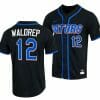 Hurston Waldrep Jersey Florida Gators College Baseball Full Button Black 12