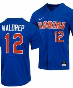 Hurston Waldrep Jersey Florida Gators College Baseball Full-Button Royal #12