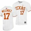 Ivan Melendez Jersey Texas Longhorns College Baseball The Hispanic Titanic White 17