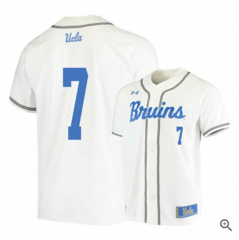 JT Schwartz Jersey UCLA Bruins Baseball NCAA College White Alumni #7