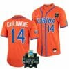 Jac Caglianone Jersey Florida Gators 14 Orange NCAA 2023 College World Series Baseball
