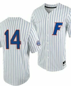 Jac Caglianone Jersey Florida Gators #14 White Royal 2023 College World Series NCAA Baseball