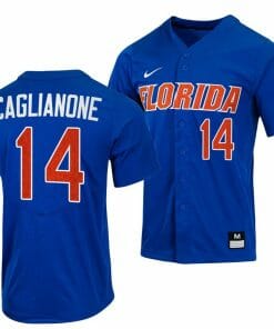 Jac Caglianone Jersey Florida Gators College Baseball Full-Button Royal #14
