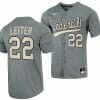 Jack Leiter Jersey Vanderbilt Commodores College Baseball Full Button Grey 22