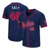 Jerrion Ealy Jersey Ole Miss Rebels Baseball NCAA College Navy Alumni 48