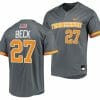 Jordan Beck Jersey Tennessee Volunteers College Baseball Grey 27