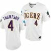 Jordan Thompson Jersey LSU Tigers NCAA Baseball 2023 College World Series White 4