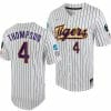 Jordan Thompson Jersey LSU Tigers NCAA Baseball 2023 College World Series White Purple 4