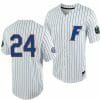 Josh Rivera Jersey Florida Gators 24 White Royal 2023 College World Series NCAA Baseball