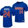 Josh Rivera Jersey Florida Gators Baseball NCAA College Royal Full Button 24 1